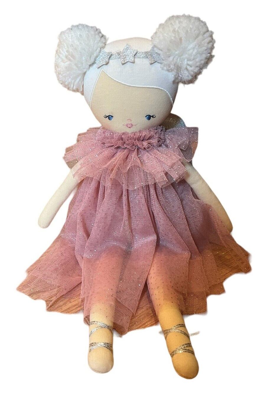 Rare Alimrose Ava Angel Fairy BALLERINA Doll 18" Wings Stars Sparkle Dress
